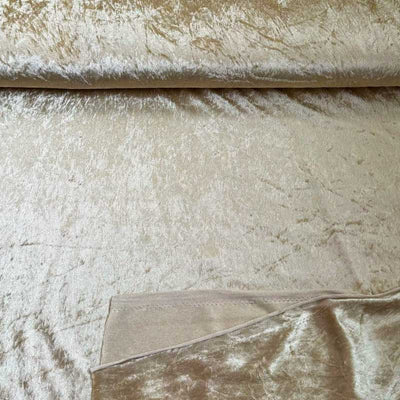 Nervøs velour i guld farve