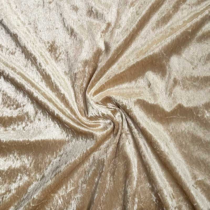 Nervøs velour i guld farve