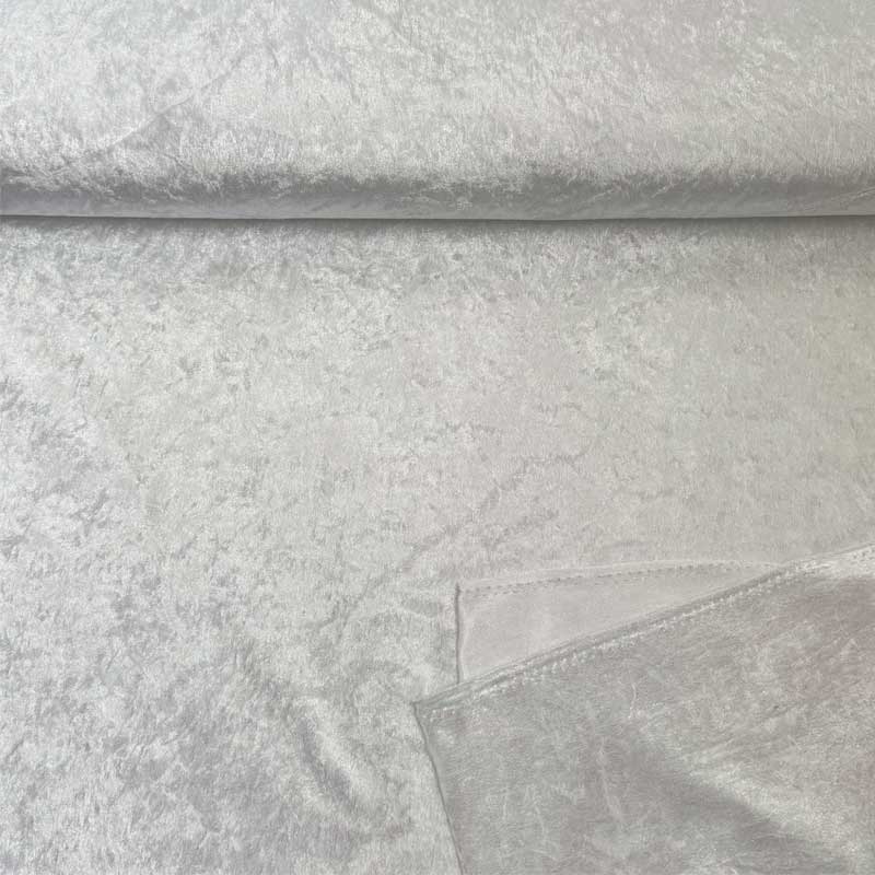 Nervøs velour i knækket hvid