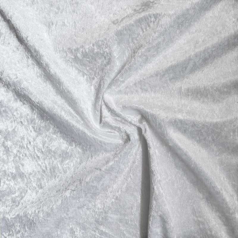 Nervøs velour i hvid