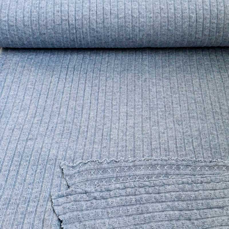 Strikstof med glimmer i lyseblå