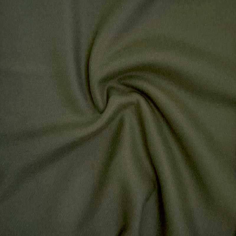 Klassisk Italiensk uld i olivengrøn