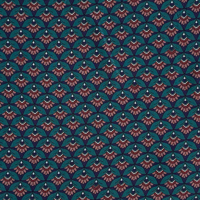 Fast viscose med multipliceret grafisk blomst