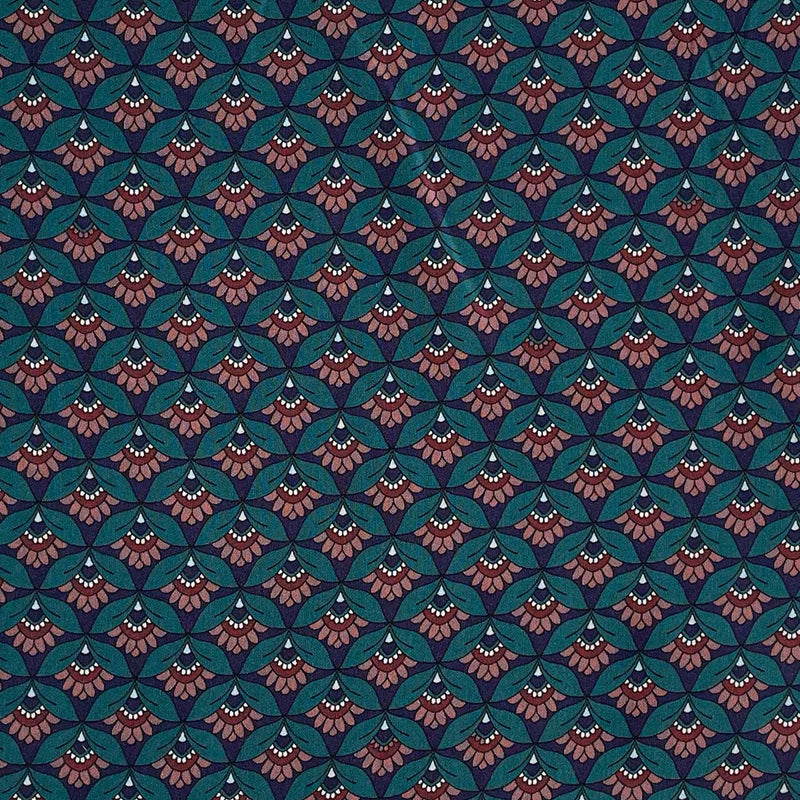 Fast viscose med multipliceret grafisk blomst