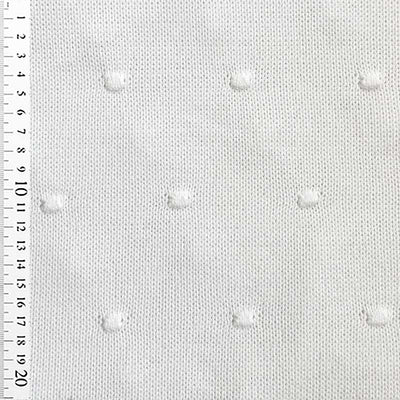 Strikstof med dutter i off-white