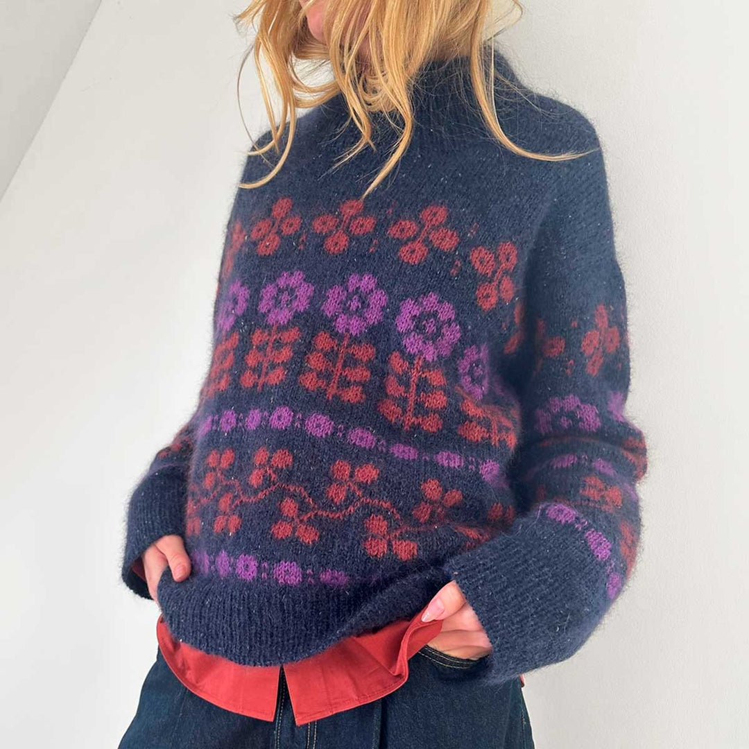 Mona sweater fra Le Knit i Tynd Peer Gynt og Tynd Silk Mohair