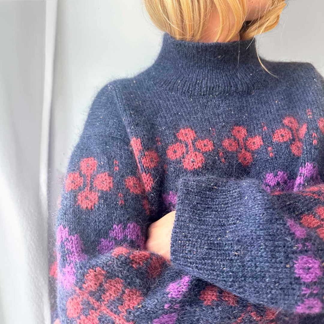 Mona sweater fra Le Knit i Tynd Peer Gynt og Tynd Silk Mohair