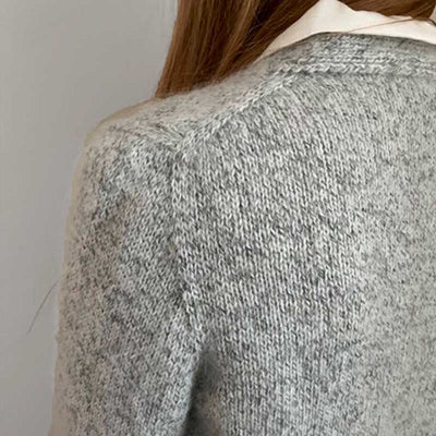 Strikkekit Mouliné cardigan fra Le knit i Sunday og Tynd Silk Mohair