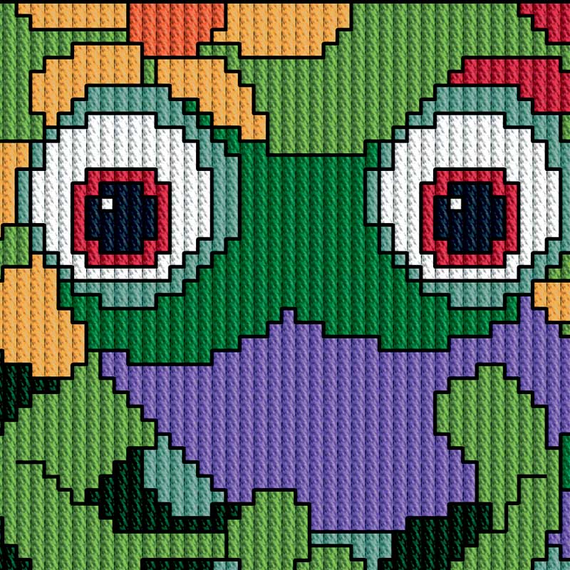 My First broderi Kit en Frø fra Permin