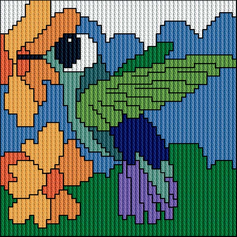 My First broderi Kit en Kolibri fra Permin