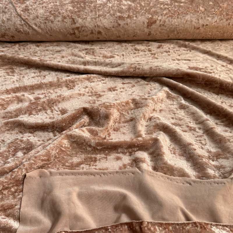 Nervøs velour, mørk rosa - KreStoffer