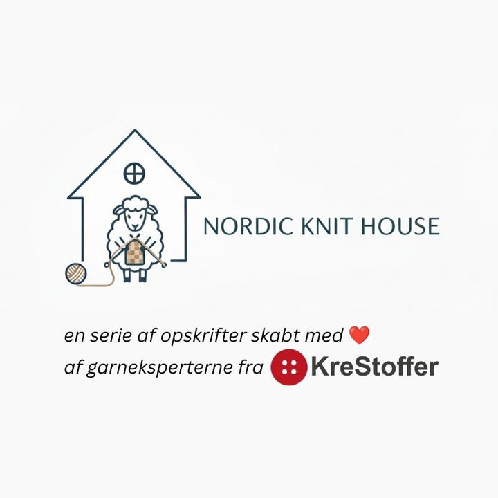 Nordic Knit House strikkeopskrifter skabt af garneksperterne fra KreStoffer