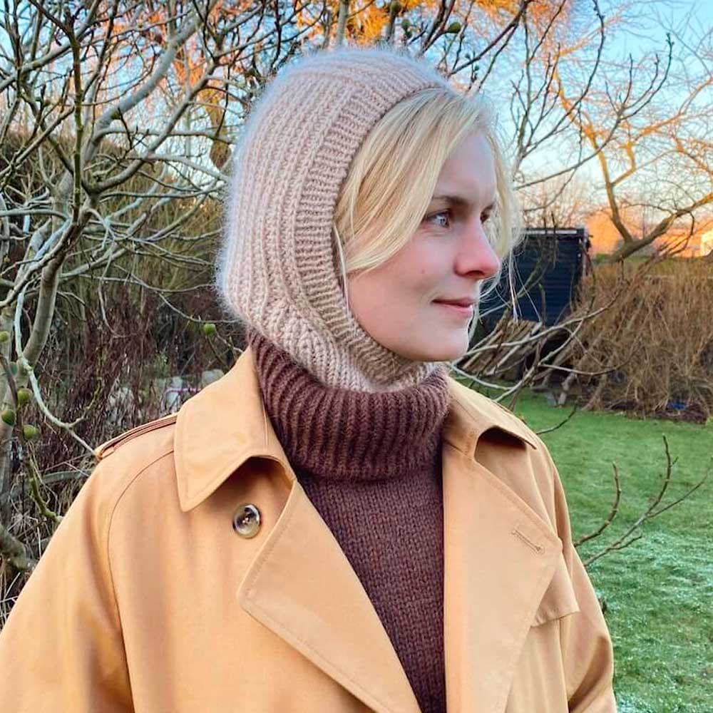 Strikkekit November Balaclava i Peer Gynt &amp; Tynd Silk Mohair