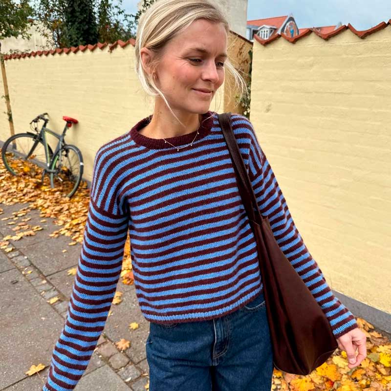 Strikkekit Olga Blouse fra PetiteKnit i Cashmere garn