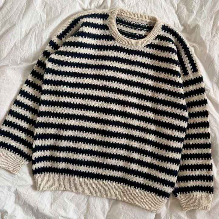 Strik en sweater til mænd med Otto Sweater Man fra PetiteKnit i Atlas garn