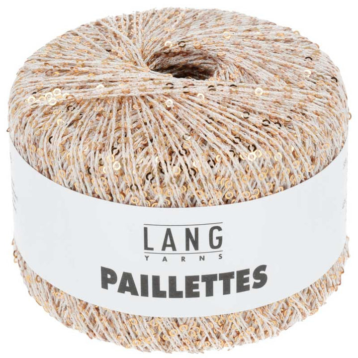 Paillettes garn fra Lang Yarns Sand