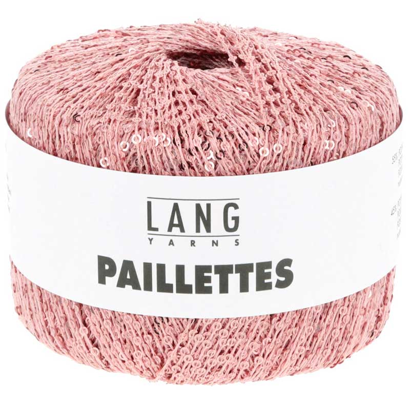 Paillettes garn fra Lang Yarns Rosa