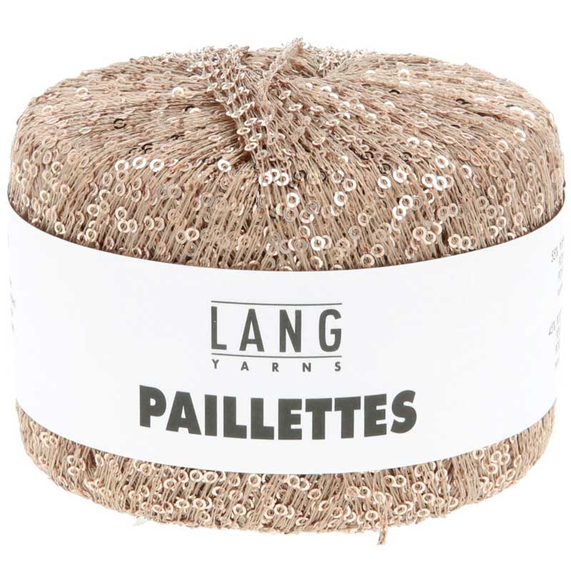 Paillettes garn fra Lang Yarns Beige