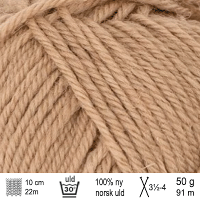Peer Gynt garn fra Sandnes Garn Camel - PetiteKnit