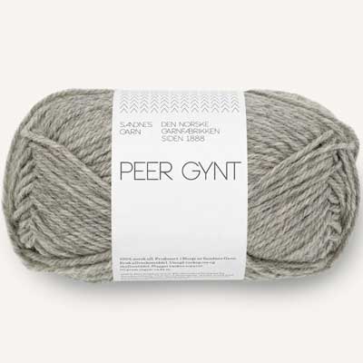 Peer Gynt garn fra Sandnes Garn Gråmeleret