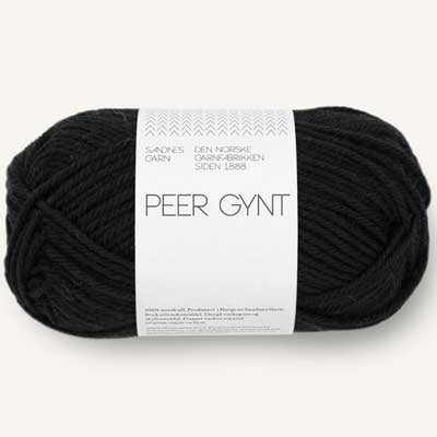 Peer Gynt garn fra Sandnes Garn Sort
