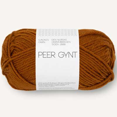 Peer Gynt garn fra Sandnes Garn Gyldenbrun
