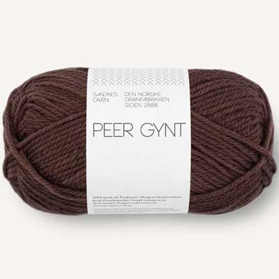 Peer Gynt garn fra Sandnes Garn Brun