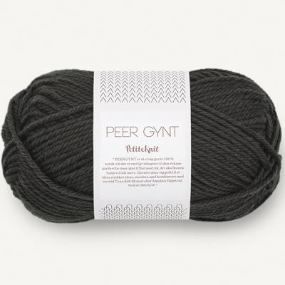 Peer Gynt garn fra Sandnes Garn Dusty noir Petiteknit