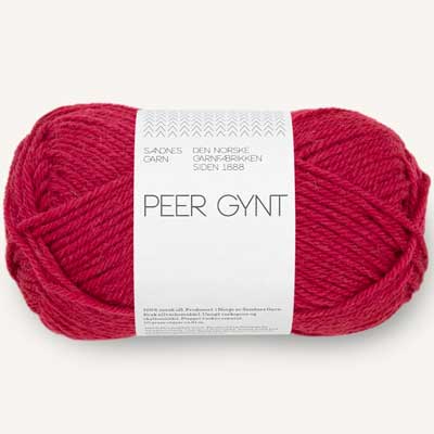 Peer Gynt garn fra Sandnes Garn Rumba red