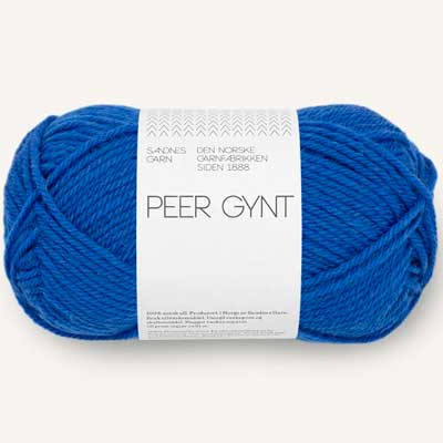 Peer Gynt garn fra Sandnes Garn Dazzeling blue