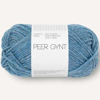 Peer Gynt garn fra Sandnes Garn Blåmeleret