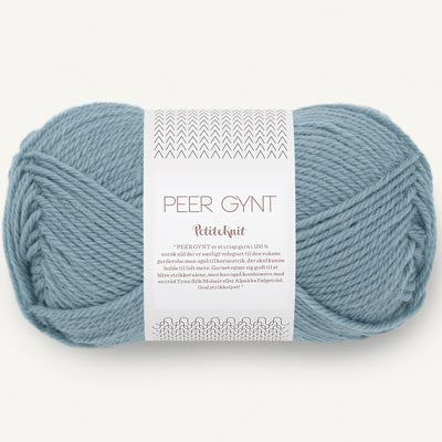 Peer Gynt garn fra Sandnes Garn September sky PetiteKnit