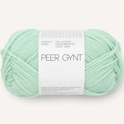 Peer Gynt garn fra Sandnes Garn Mint green