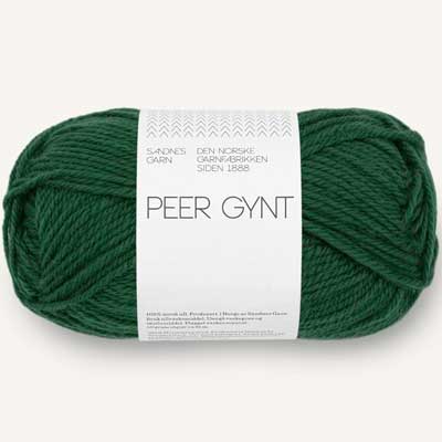Peer Gynt garn fra Sandnes Garn Skovgrøn