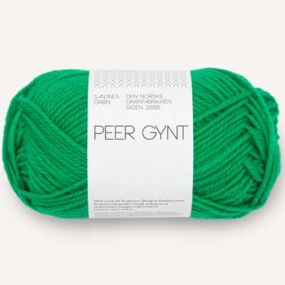 Peer Gynt garn fra Sandnes Garn Jelly bean green