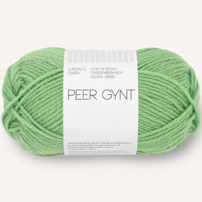 Peer Gynt garn fra Sandnes Garn Spring green