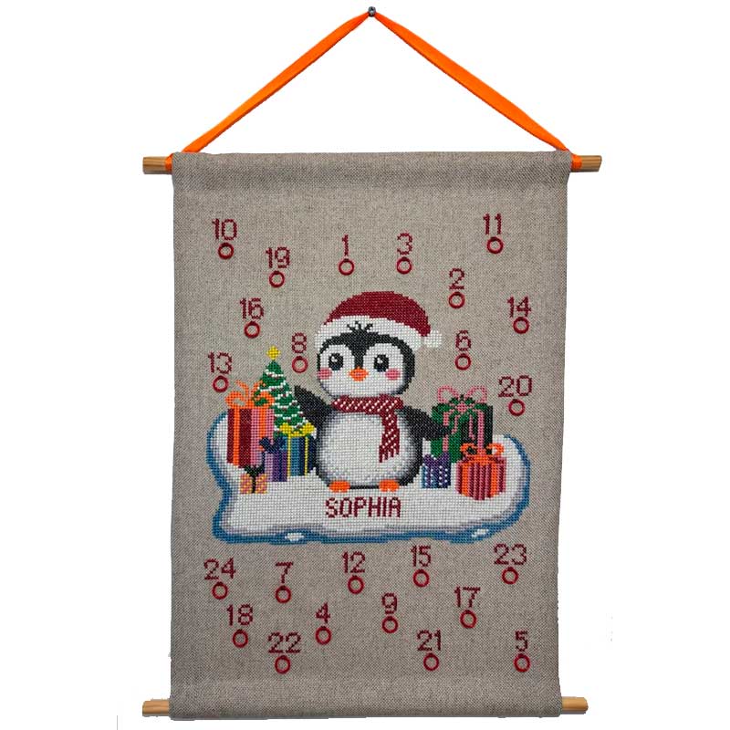 Broderikit Penguin julekalender 2039-6 fra Pomp Stitch
