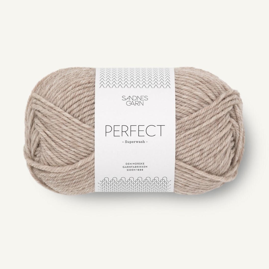 Perfect garn fra Sandnes Garn Beige meleret