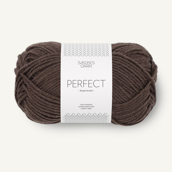 Perfect garn fra Sandnes Garn Mørk chokolade