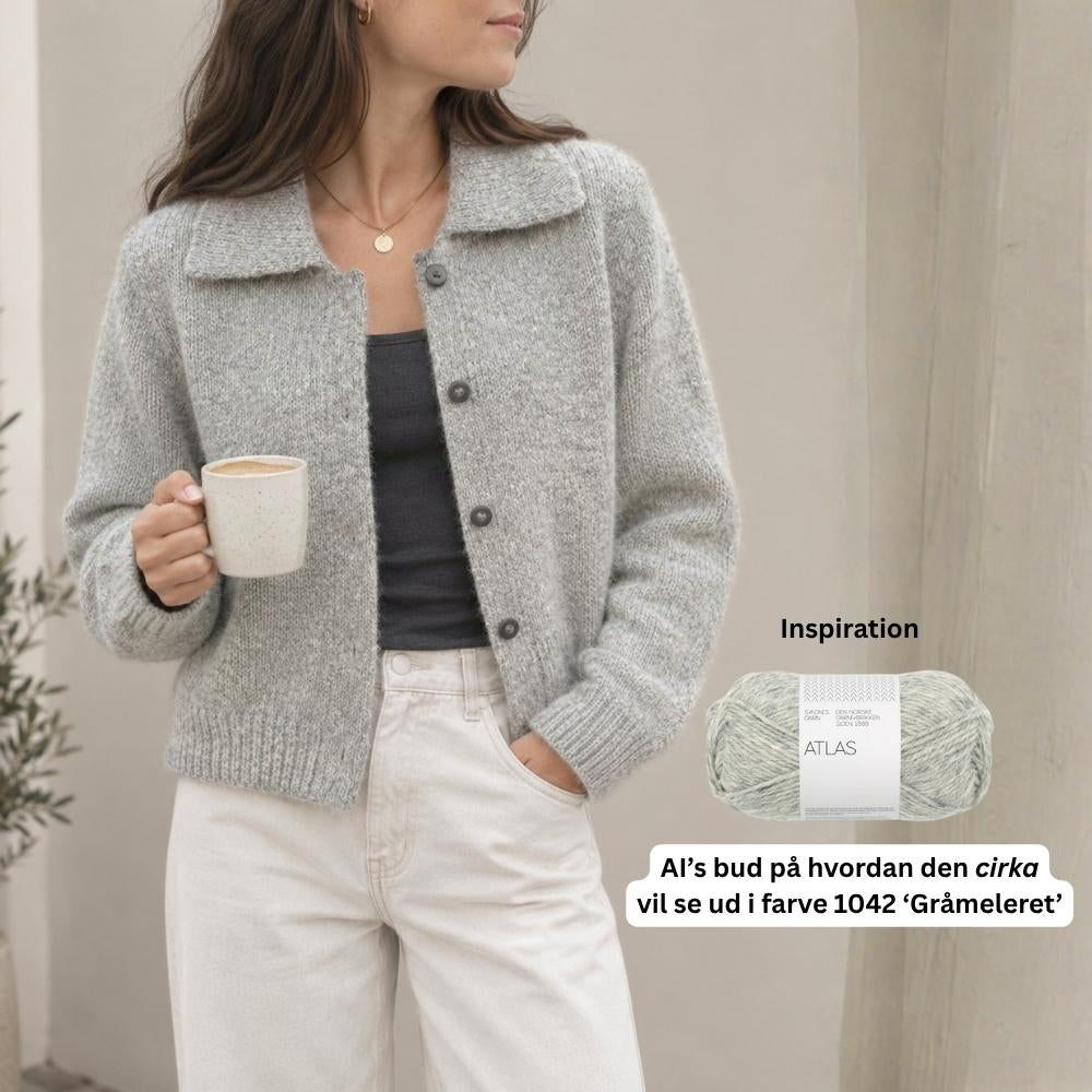 Strikkekit Petra Jacket fra PetiteKnit i Atlas garn