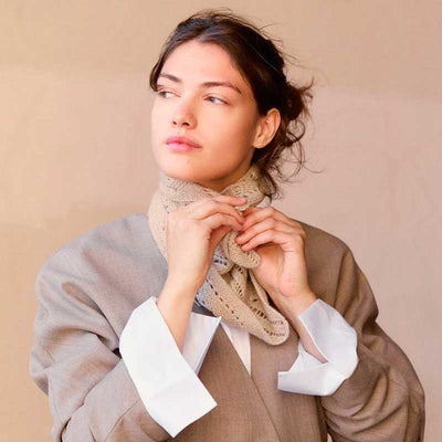 Strikkekit 2508-1 Petra Scarf i Cashmere garn fra Sandnes