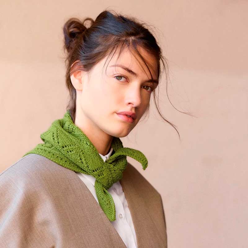 Strikkekit 2508-1 Petra Scarf i Cashmere garn fra Sandnes