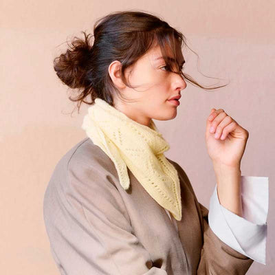 Strikkekit 2508-1 Petra Scarf i Cashmere garn fra Sandnes