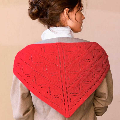 Strikkekit 2508-1 Petra Scarf i Cashmere garn fra Sandnes