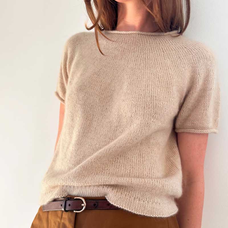 Strikkekit Plain Yoke Cashmere fra le knit i Cashmere garn