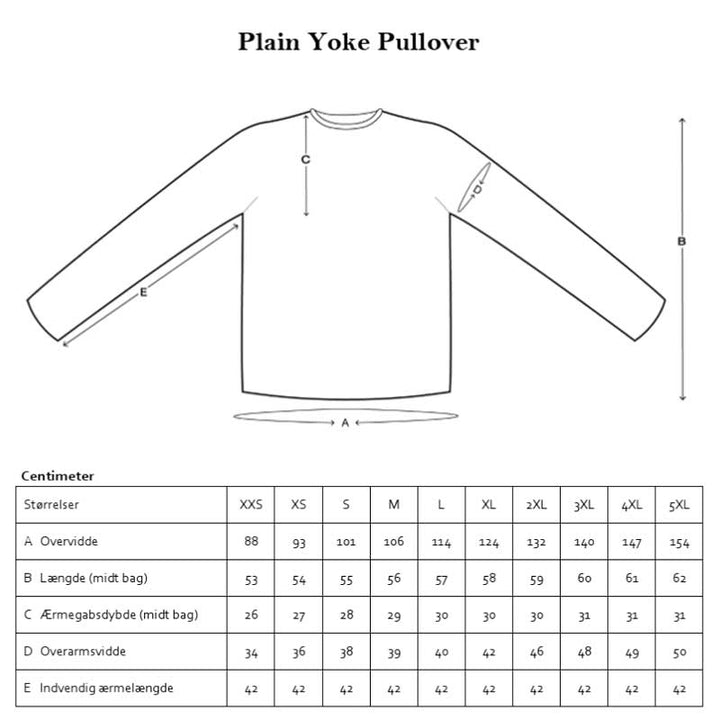 Strikkekit Plain Yoke Pullover fra Le knit i Poppy Garn