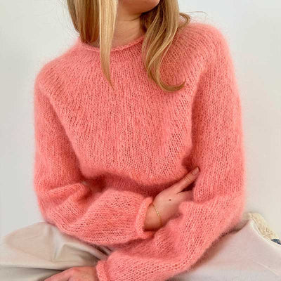 Plain Yoke sweater fra Le Knit (Opskrift i fysisk papirudgave) - KreStoffer