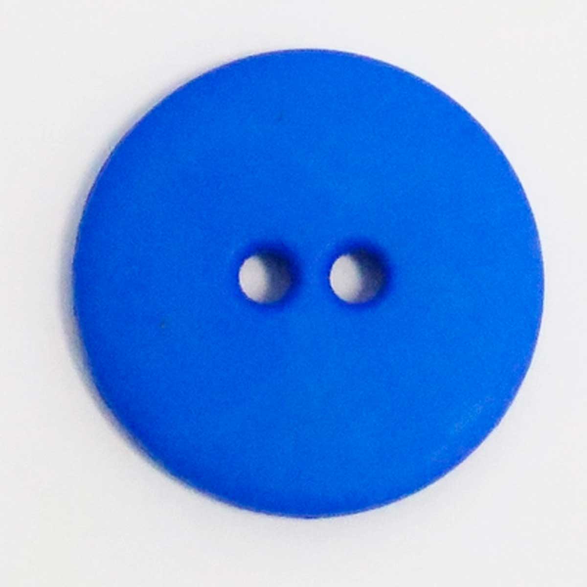 Plast knap 15mm i kongeblå