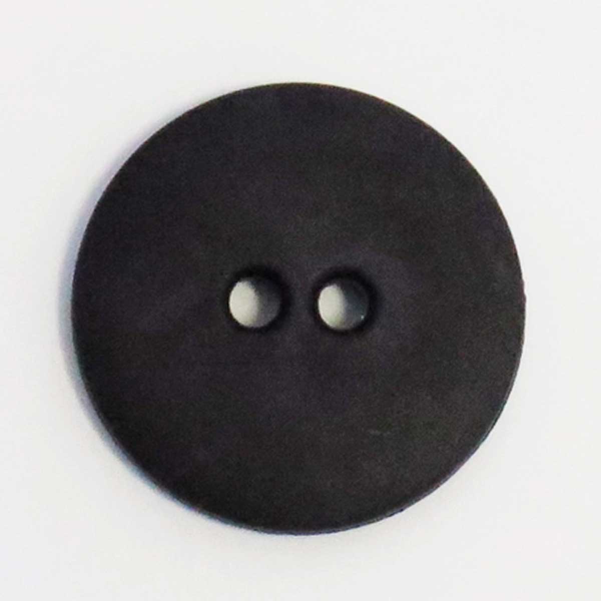 Plast knap 15mm i sort