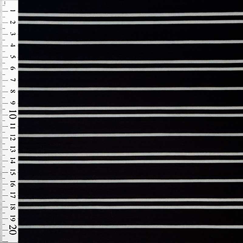 Polyester jersey med gennemsigtige striber